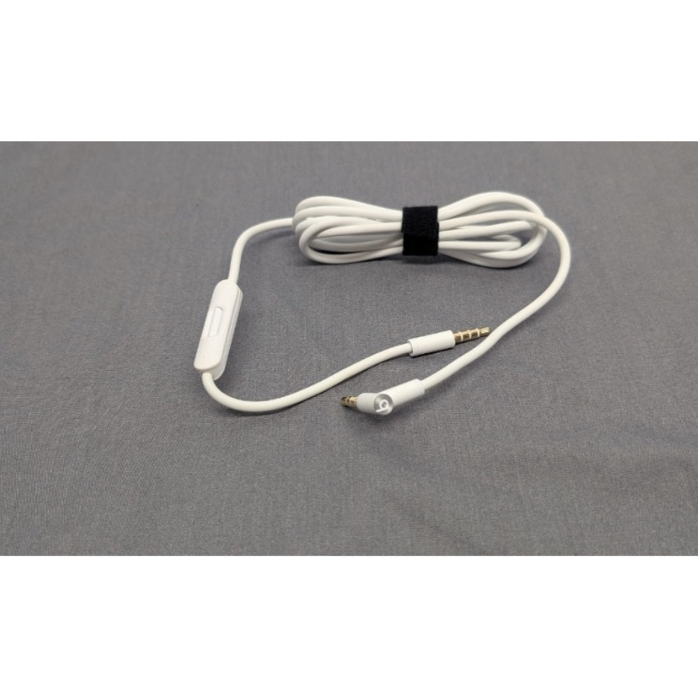 Beats RemoteTalk Audio Cable 3.5mm AUX White Replacement Cord Microphone